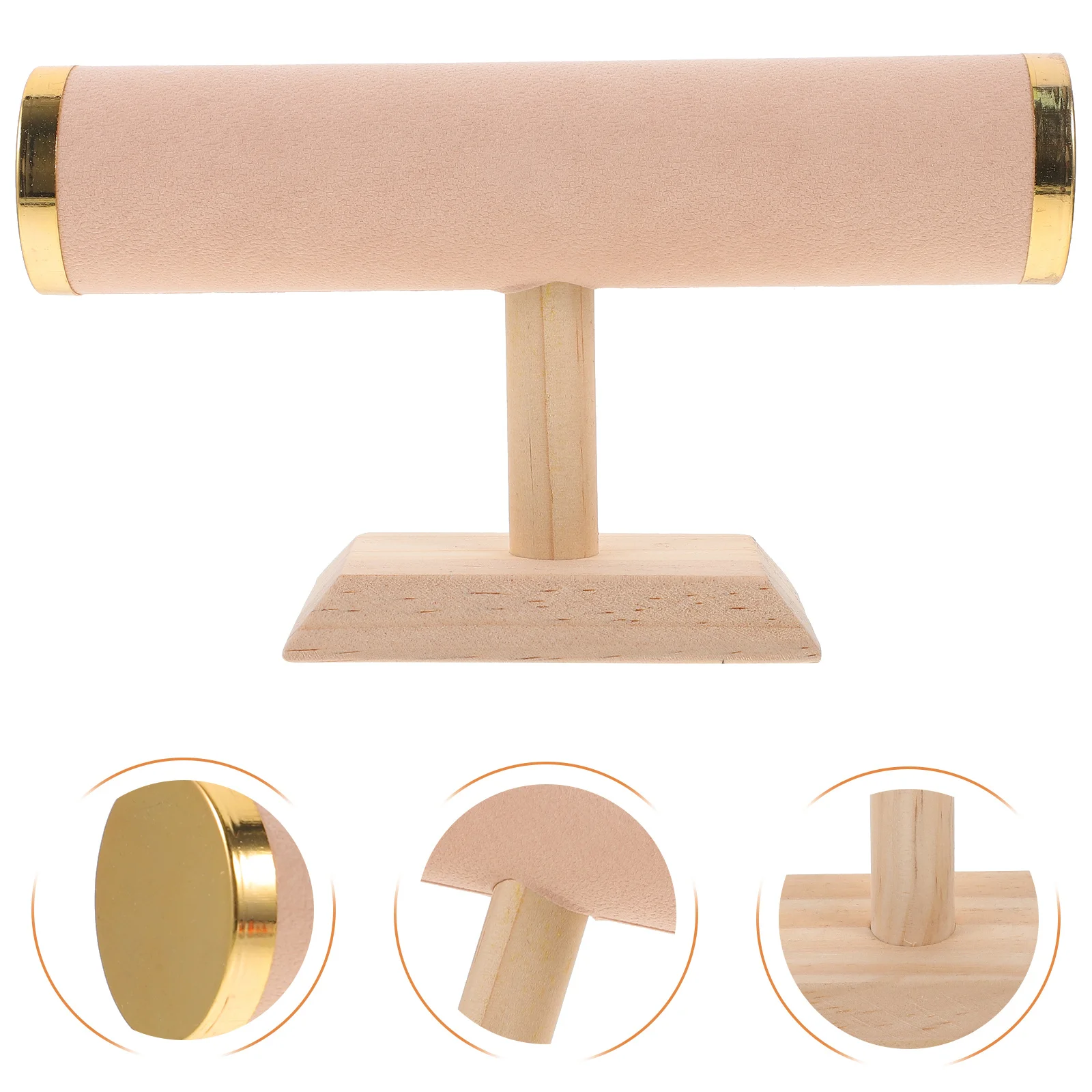 Solid Wood Jewelry Display Rack T-Shaped Bracelet Holder For Watches Scrunchies Desktop Organizer Decorative Stand
Solid Wood Jewelry Display Rack T-Shaped Bracelet Holder For Watches Scrunchies Desktop Organizer Decorative Stand
