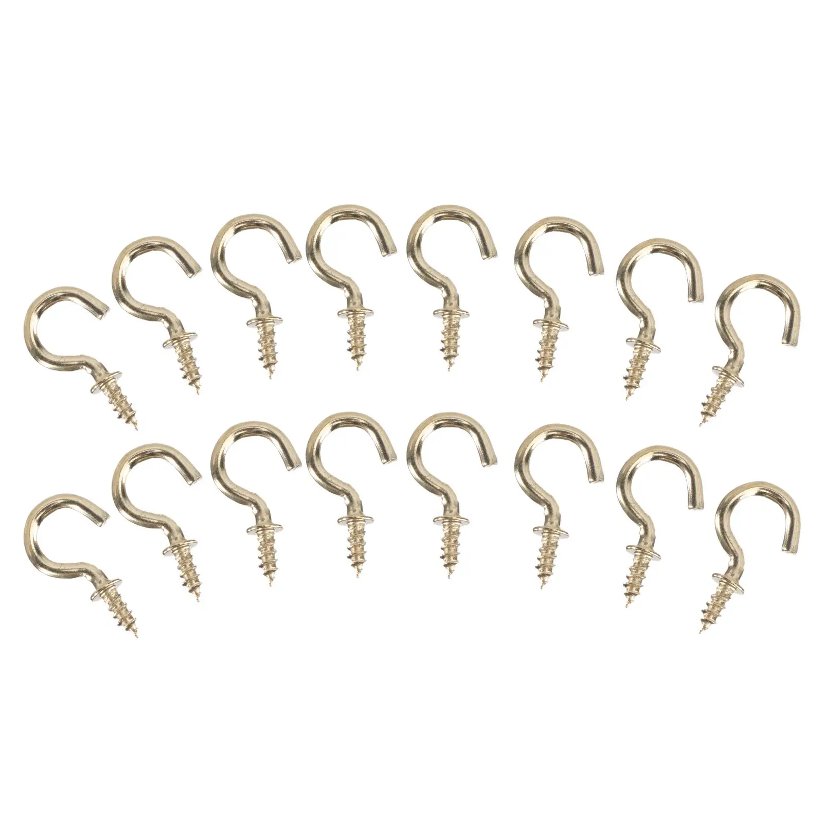 20pcs Wood Screw Hook Metal Hanger Copper Plated Ceiling Hooks Heavy Duty Screw-in Cup Hooks for Storage Organization
20pcs Wood Screw Hook Metal Hanger Copper Plated Ceiling Hooks Heavy Duty Screw-in Cup Hooks for Storage Organization