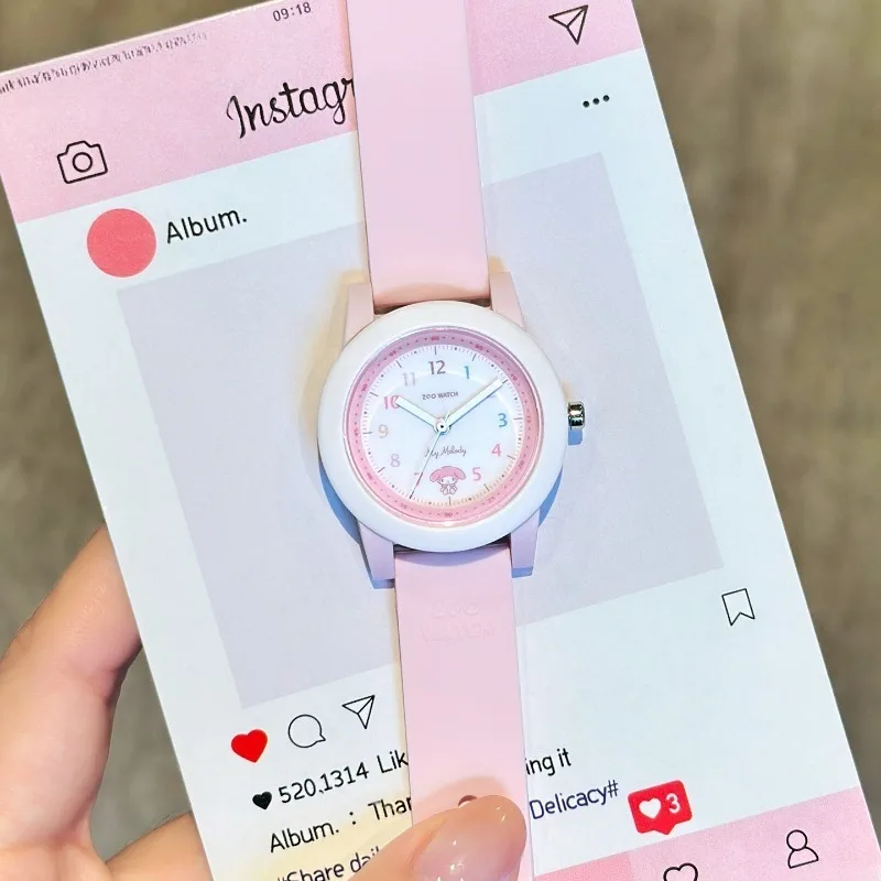 Sanrio Melody Waterproof Watch for Girls Kids Teens Cute Anime Cosplay Accessory Cartoon dial, exuding a sweet scent
Sanrio Melody Waterproof Watch for Girls Kids Teens Cute Anime Cosplay Accessory Cartoon dial, exuding a sweet scent