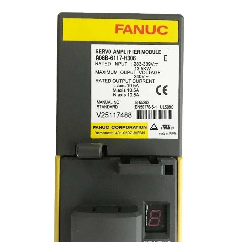 Сервоусилитель Fanuc A06B-6117-H306, проверен, исправен, в наличии.
Сервоусилитель Fanuc A06B-6117-H306, проверен, исправен, в наличии.