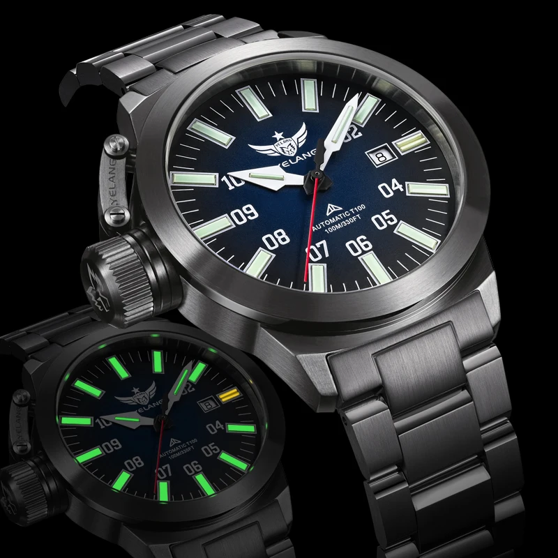 Yelang V1022R PT5000 автоматические механические брендовые часы светящиеся 10ATM 100 м водонепроницаемые мужские часы часы в стиле милитари
Yelang V1022R PT5000 автоматические механические брендовые часы светящиеся 10ATM 100 м водонепроницаемые мужские часы часы в стиле милитари