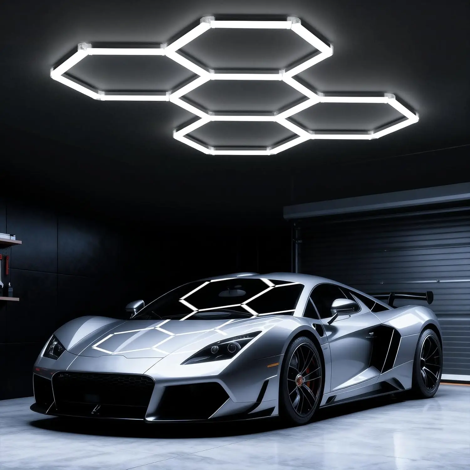 Светодиодные гаражные светильники Hexagon 168W, 6500K, ультраяркие, 5 секций, для мастерских, подвалов, парикмахерских, домашних тренажерных залов
Светодиодные гаражные светильники Hexagon 168W, 6500K, ультраяркие, 5 секций, для мастерских, подвалов, парикмахерских, домашних тренажерных залов