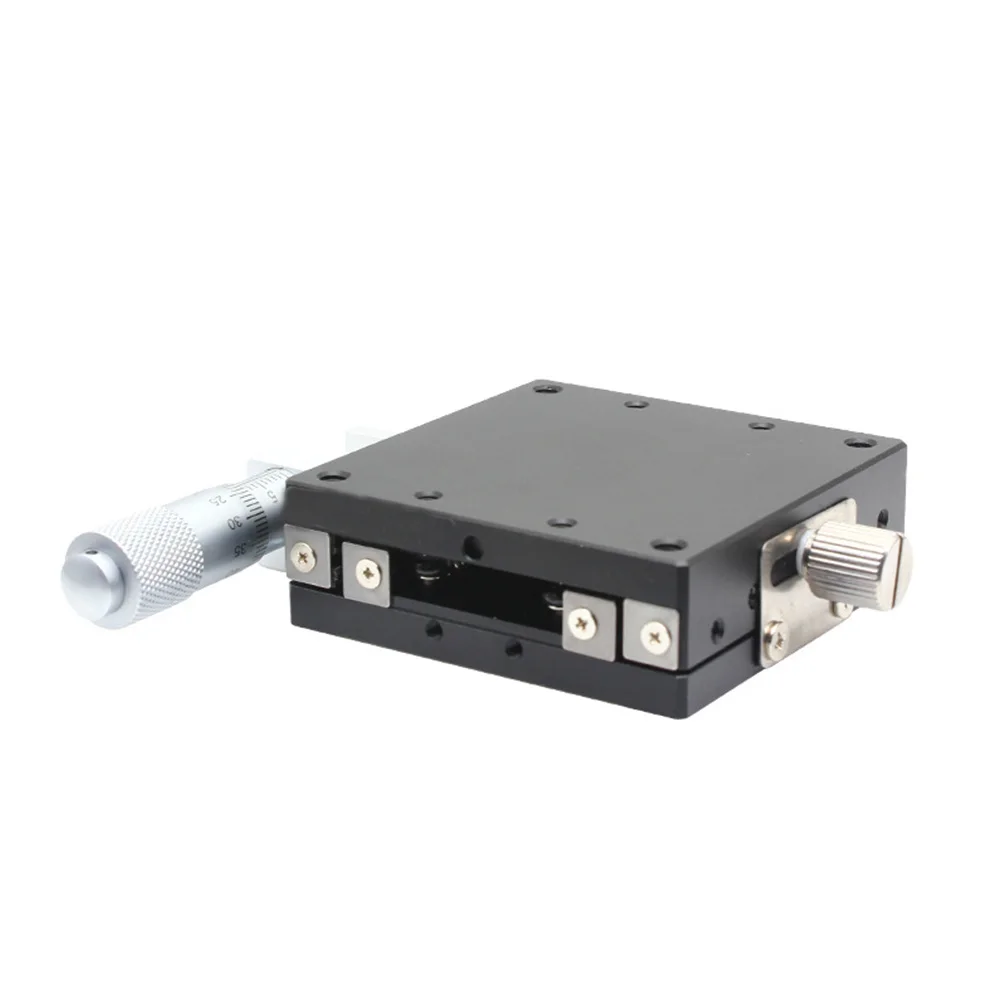 X Axis 60*60mm Knob Micrometer Sliding stage Guide Rail Type Platform Manual Displacement Sliding Table LGX60-R LGX60-L LGX60-C
X Axis 60*60mm Knob Micrometer Sliding stage Guide Rail Type Platform Manual Displacement Sliding Table LGX60-R LGX60-L LGX60-C