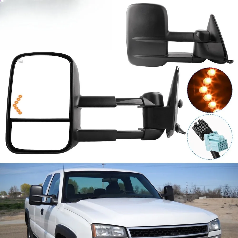Power Heated Tow Mirrors For 2003 2004 2005 2006 Chevy Silverado 1500 2500 Arrow
Power Heated Tow Mirrors For 2003 2004 2005 2006 Chevy Silverado 1500 2500 Arrow