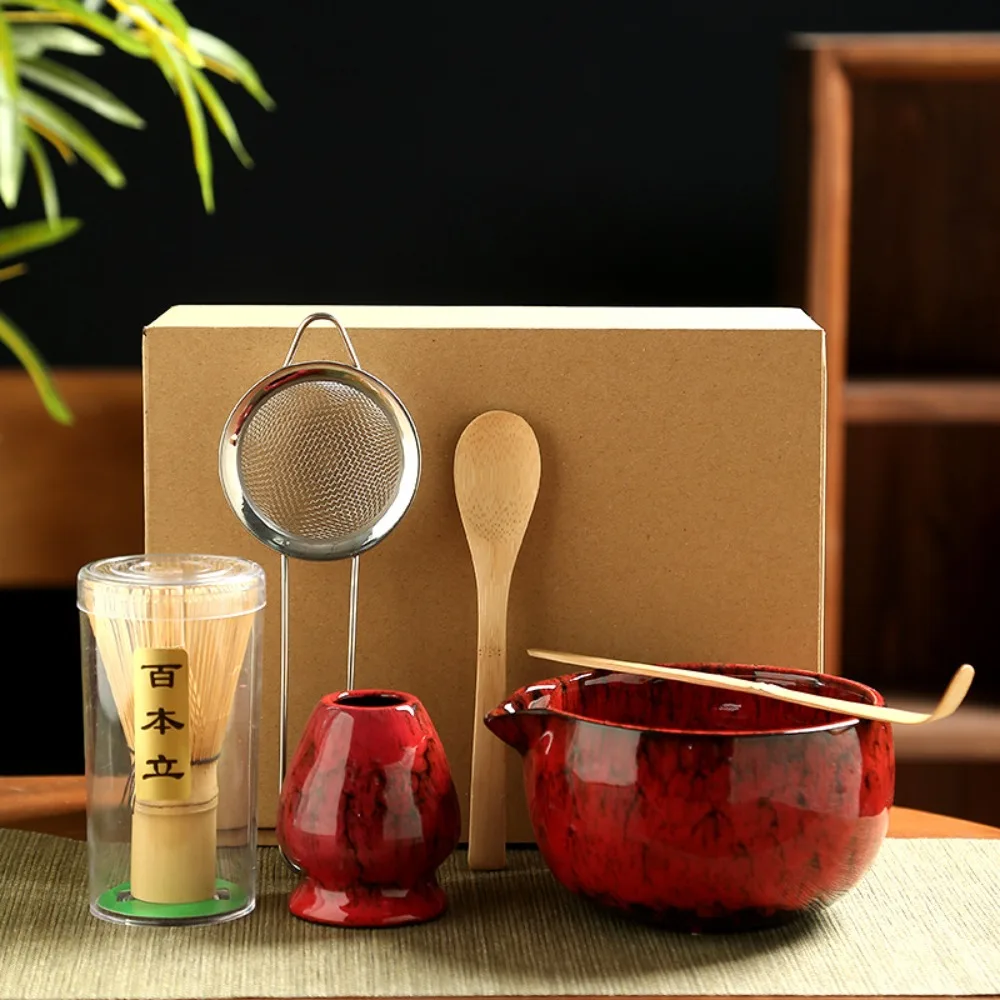6PCS Ceramic Bamboo Japanese Matcha Tea Set Matcha Whisk Holder Matcha Bowl Matcha Whisk Set Reusable Matcha Making Kit
6PCS Ceramic Bamboo Japanese Matcha Tea Set Matcha Whisk Holder Matcha Bowl Matcha Whisk Set Reusable Matcha Making Kit