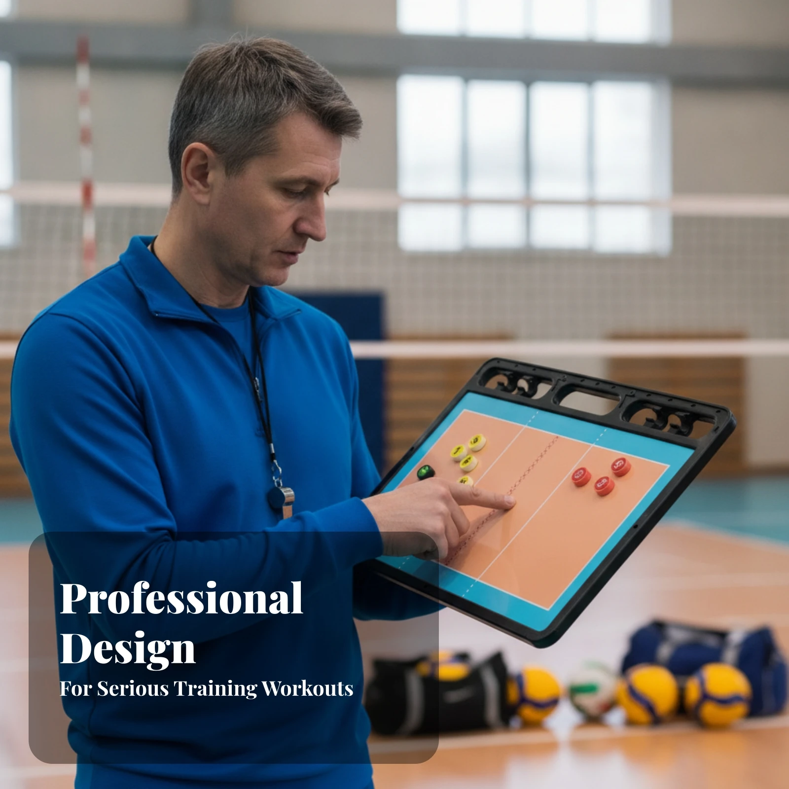 Blue Border Sports Equipment Volleyball Board for Coaches
Blue Border Sports Equipment Volleyball Board for Coaches