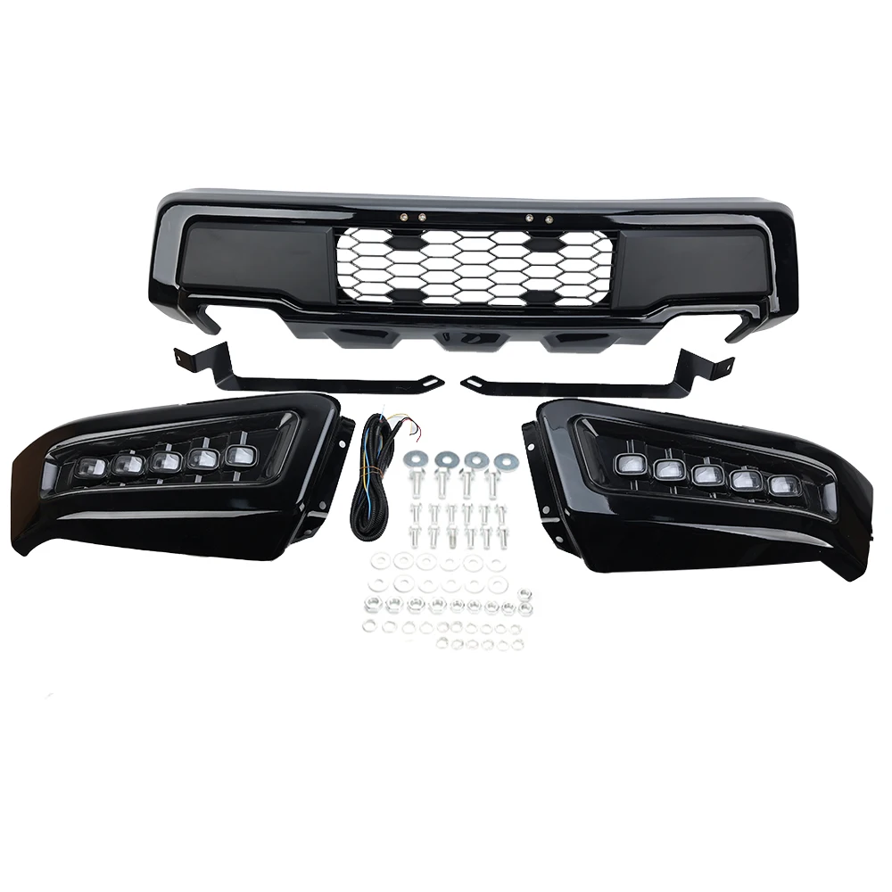 car accessories For Ford F-150 2018-2020 Front lower Bumper Grilles with LED DRL Daytime running light Fog Lamp Cover headlight
car accessories For Ford F-150 2018-2020 Front lower Bumper Grilles with LED DRL Daytime running light Fog Lamp Cover headlight