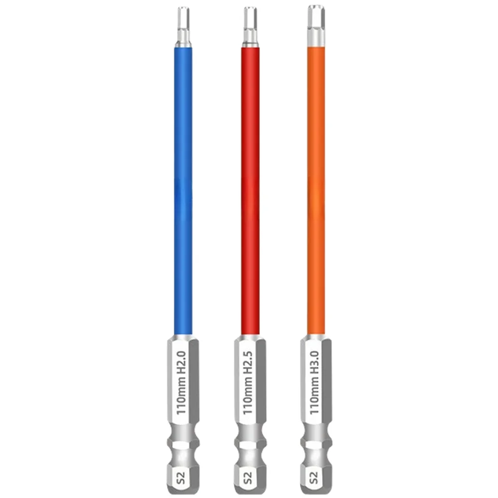 Colorful 110mm Magnetic Hex Screwdriver Bits Set For Impact Wrench Anti Slip High Hardness Alloy Steel Extended Drill Bit Tool
Colorful 110mm Magnetic Hex Screwdriver Bits Set For Impact Wrench Anti Slip High Hardness Alloy Steel Extended Drill Bit Tool