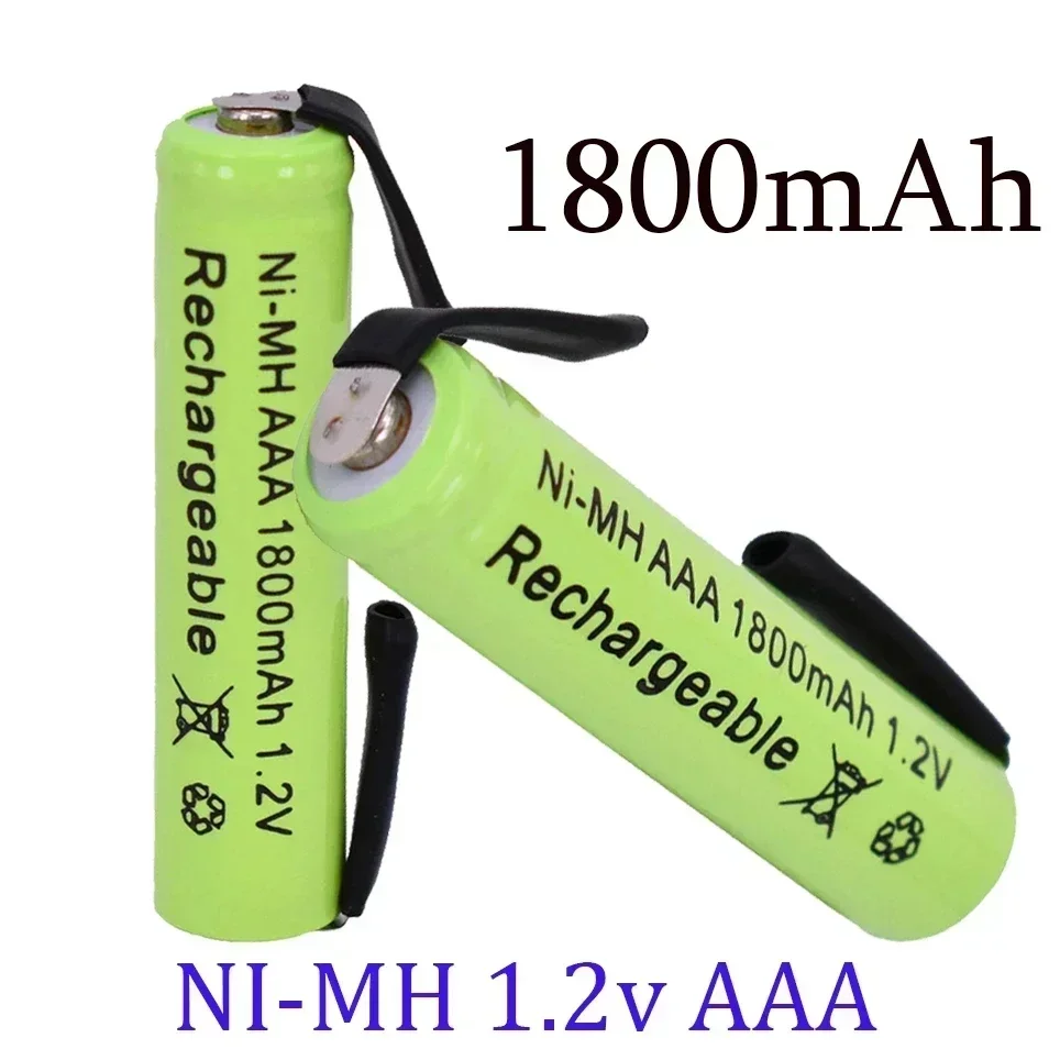 2-20PCS 1.2 V 1800mah Ni-Mh AAA Battery Cell, With Solder Tabs For Philips Braun Electric Shaver, Razor, Toothbrush
2-20PCS 1.2 V 1800mah Ni-Mh AAA Battery Cell, With Solder Tabs For Philips Braun Electric Shaver, Razor, Toothbrush