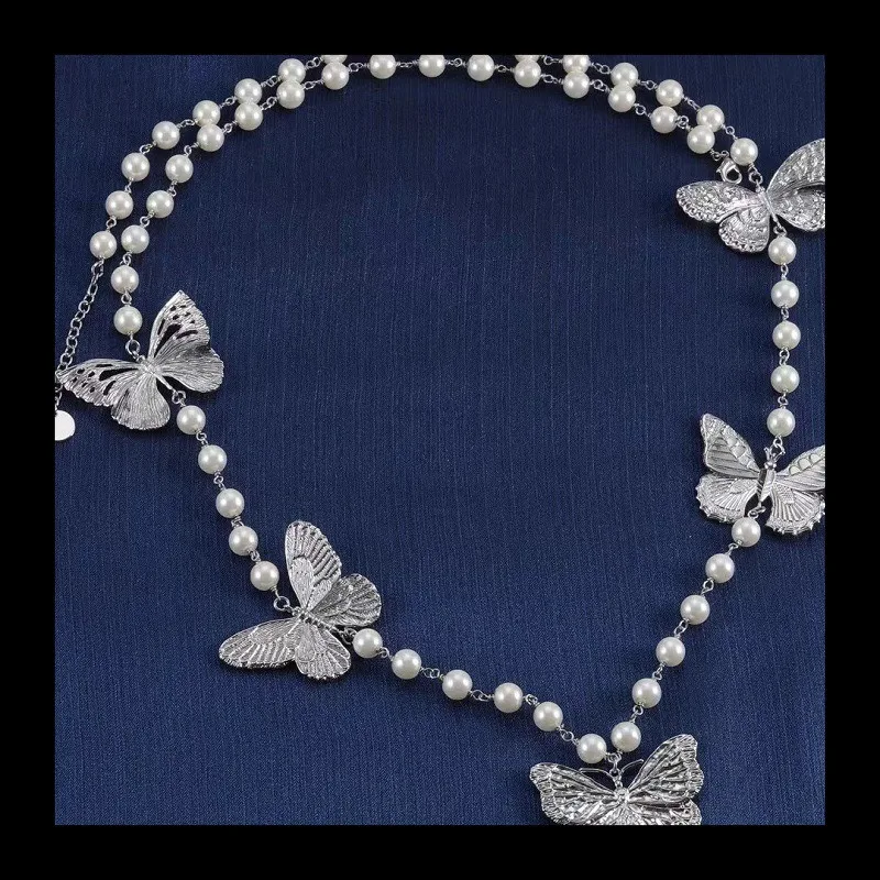 Dijia Necklace 2024 Butterfly Pearl Necklace Fashion Trend High-end Sweater Chain Women
Dijia Necklace 2024 Butterfly Pearl Necklace Fashion Trend High-end Sweater Chain Women