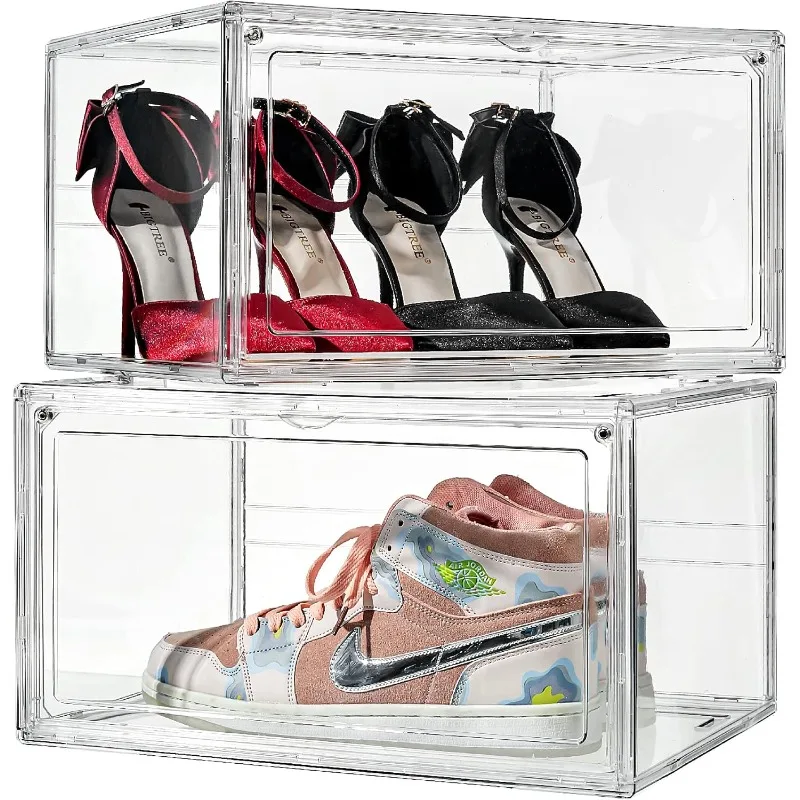 Clear Shoe Boxes With Lid –360° Clear Plastic Stackable Sneaker Storage For Sneakerhead. Professional Grade Acrylic Shoe
Clear Shoe Boxes With Lid –360° Clear Plastic Stackable Sneaker Storage For Sneakerhead. Professional Grade Acrylic Shoe