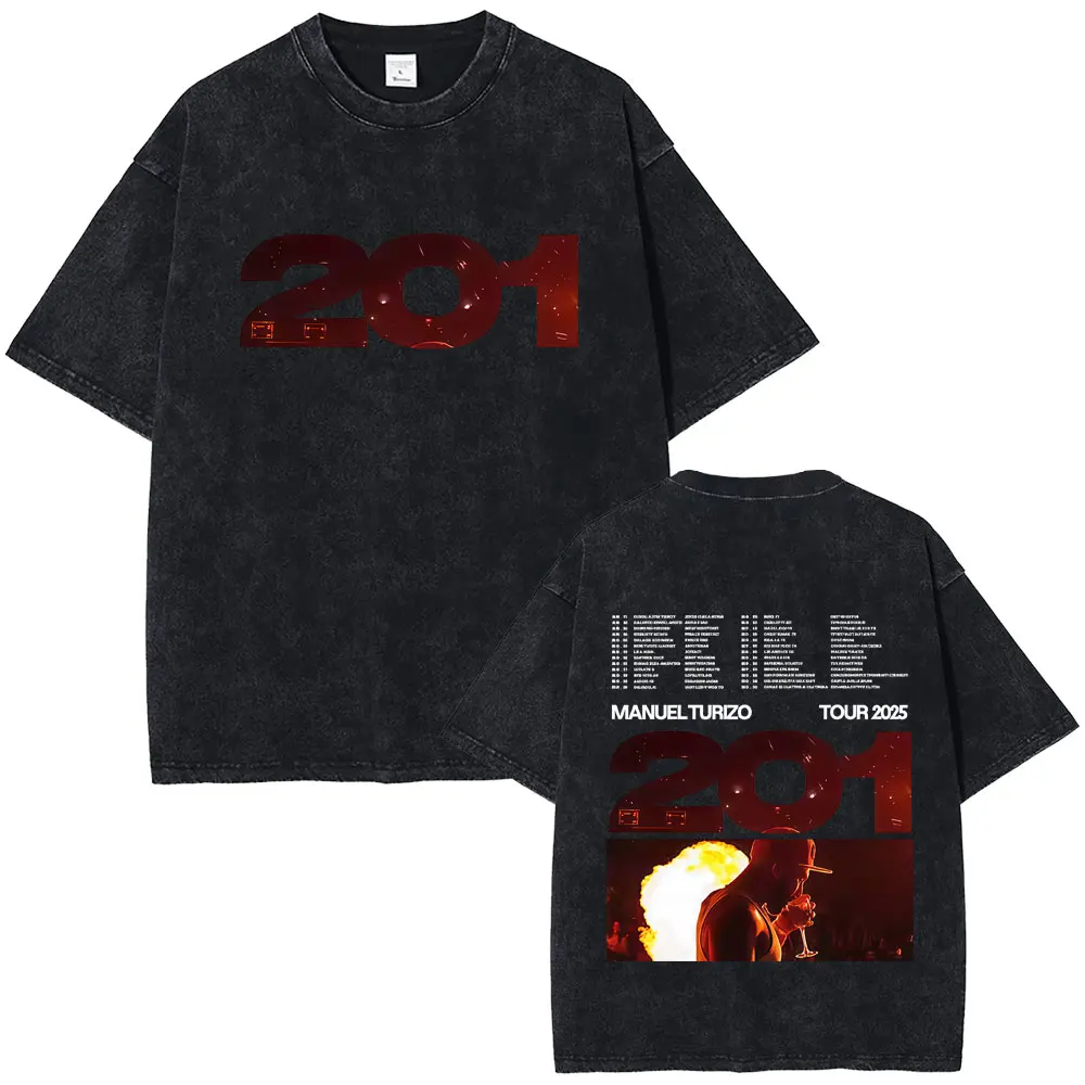 Manuel Turizo 201 Tour 2025 Washed T-shirt Summer Male Fashion Oversized Streetwear Summer Men Women Clothing Hip Hop T Shirts
Manuel Turizo 201 Tour 2025 Washed T-shirt Summer Male Fashion Oversized Streetwear Summer Men Women Clothing Hip Hop T Shirts