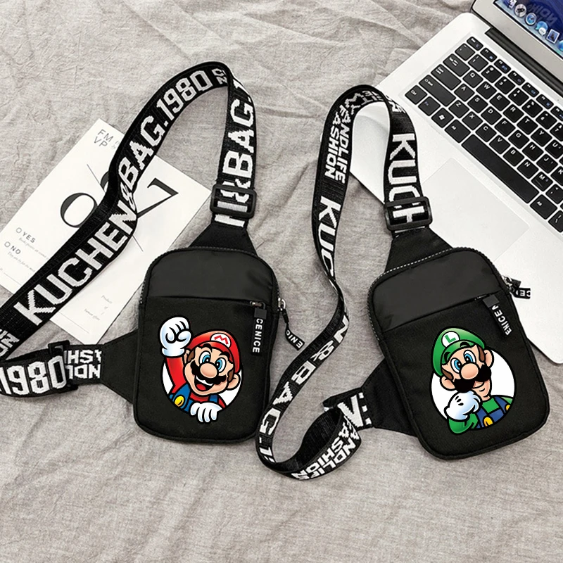 Super Marios Shoulder Bags Luigi Yoshi Cartoon Anime Figures Chest Bag Youth Kawaii Large Capacity Mobile Phone Bags Storage Bag
Super Marios Shoulder Bags Luigi Yoshi Cartoon Anime Figures Chest Bag Youth Kawaii Large Capacity Mobile Phone Bags Storage Bag