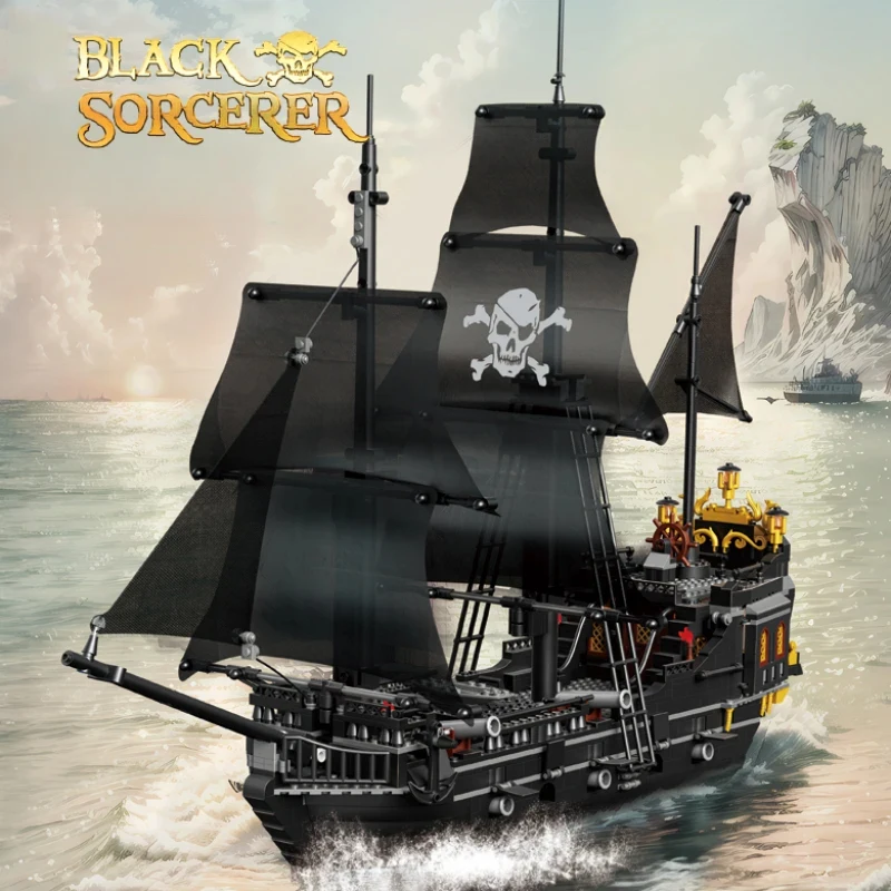 pic Black Pearl Pirate Ship Building Set - Detailed Ghost Ship Model with Full Sails, Perfect for Adult Builders & Movie Enthusi
pic Black Pearl Pirate Ship Building Set - Detailed Ghost Ship Model with Full Sails, Perfect for Adult Builders & Movie Enthusi
