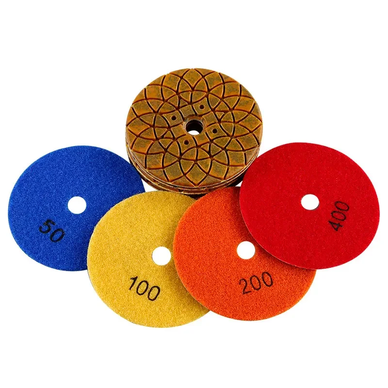 LOZLIN Lotus Shape Diamond Polishing Pads 4 Inch 100mm Wet Dry Buffing Grinding Disc for Granite Marble Quartz Tile Glass Stone
LOZLIN Lotus Shape Diamond Polishing Pads 4 Inch 100mm Wet Dry Buffing Grinding Disc for Granite Marble Quartz Tile Glass Stone