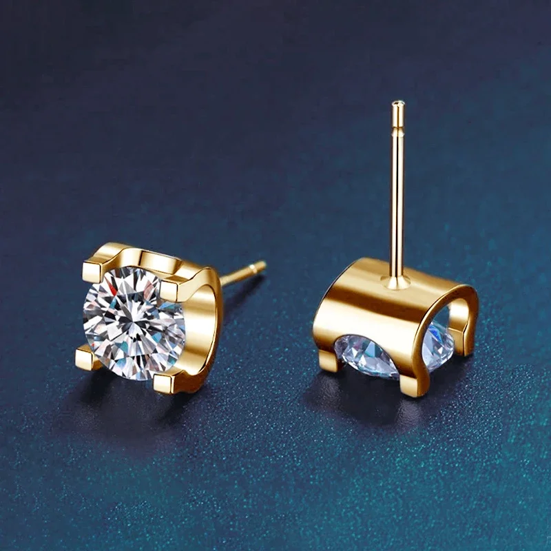 IOGOU 100% Moissanite Stud Earrings 5mm D VVS1 Diamond Genuine 925 Silver Trend Jewelry Bull Head Earrings for Girls Simple Gift
IOGOU 100% Moissanite Stud Earrings 5mm D VVS1 Diamond Genuine 925 Silver Trend Jewelry Bull Head Earrings for Girls Simple Gift