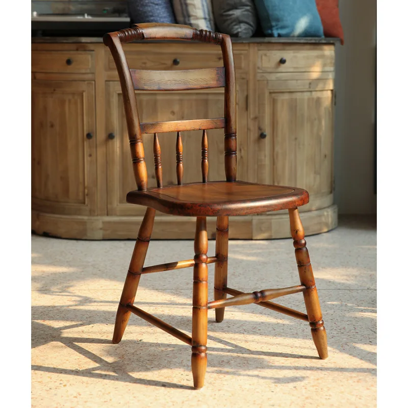 All solid wood dining chair French old chair retro literary chair small apartment homestay designer leisure home
All solid wood dining chair French old chair retro literary chair small apartment homestay designer leisure home