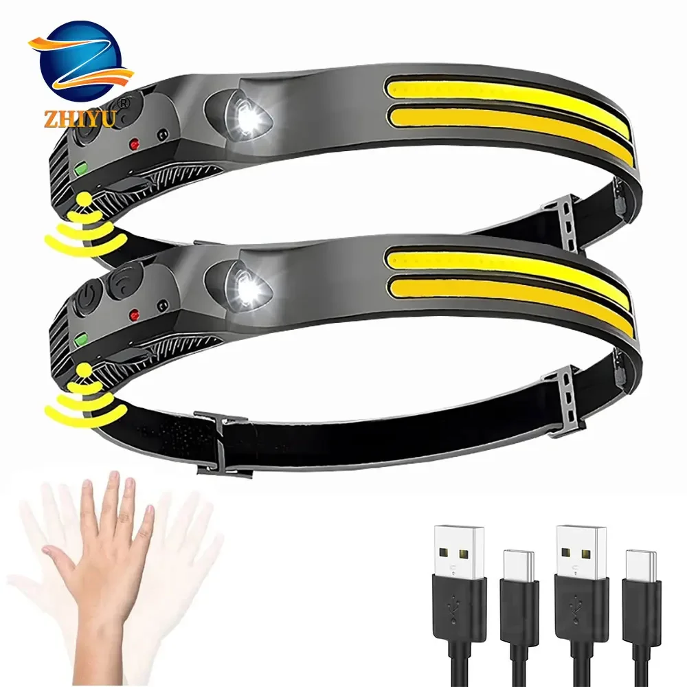 Powerful Induction Headlamp USB Rechargeable Headlight LED Light Head Torch with Built-in Battery Work Light for Camping Fishing
Powerful Induction Headlamp USB Rechargeable Headlight LED Light Head Torch with Built-in Battery Work Light for Camping Fishing
