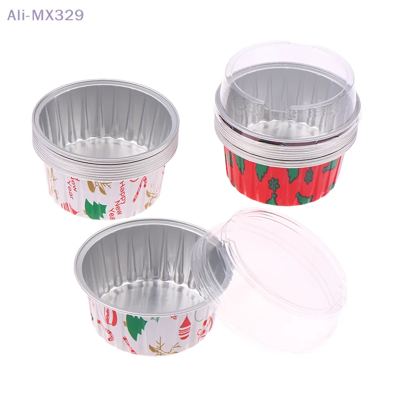 {MX} 10Pcs 125ml Christmas Aluminum Foil Tin Cup With Lids Reusable Pudding Cupcake Mold Air Fryer Baking Tray Tinfoil Cups
{MX} 10Pcs 125ml Christmas Aluminum Foil Tin Cup With Lids Reusable Pudding Cupcake Mold Air Fryer Baking Tray Tinfoil Cups