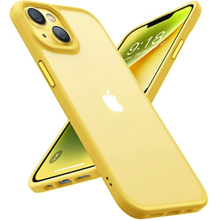 Military Grade Drop Tested Shockproof Protective Hard Back Slim Case for iPhone 13 and iPhone 14 with Yellow-Guardian Series De
Military Grade Drop Tested Shockproof Protective Hard Back Slim Case for iPhone 13 and iPhone 14 with Yellow-Guardian Series De