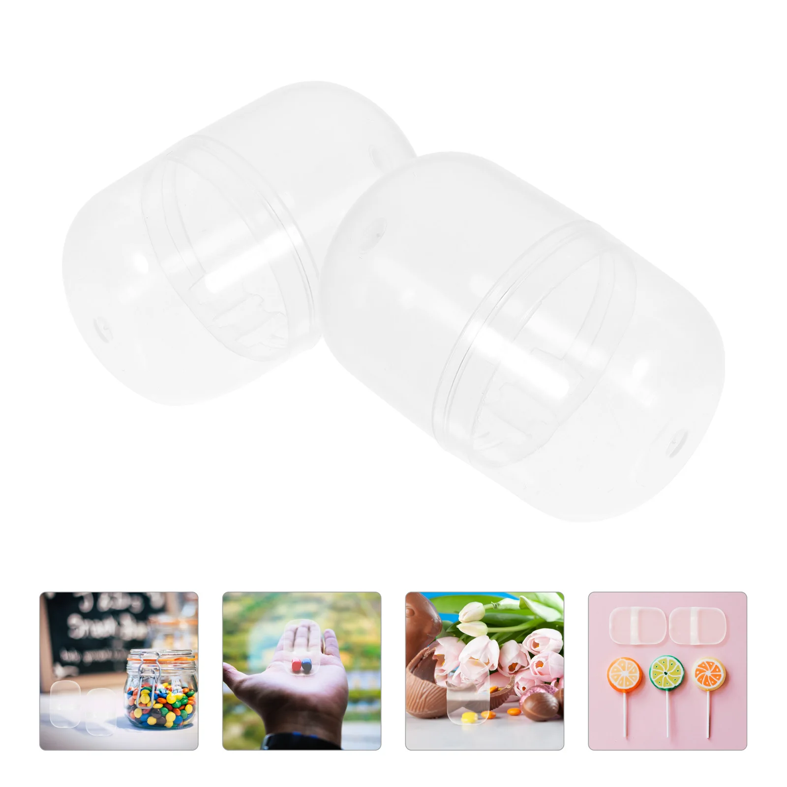 50pcs Plastic Empty Capsule Balls Fillable Twisted Candy Gift Container Twisting Balls For Wedding Birthday Party Favors Storage
50pcs Plastic Empty Capsule Balls Fillable Twisted Candy Gift Container Twisting Balls For Wedding Birthday Party Favors Storage