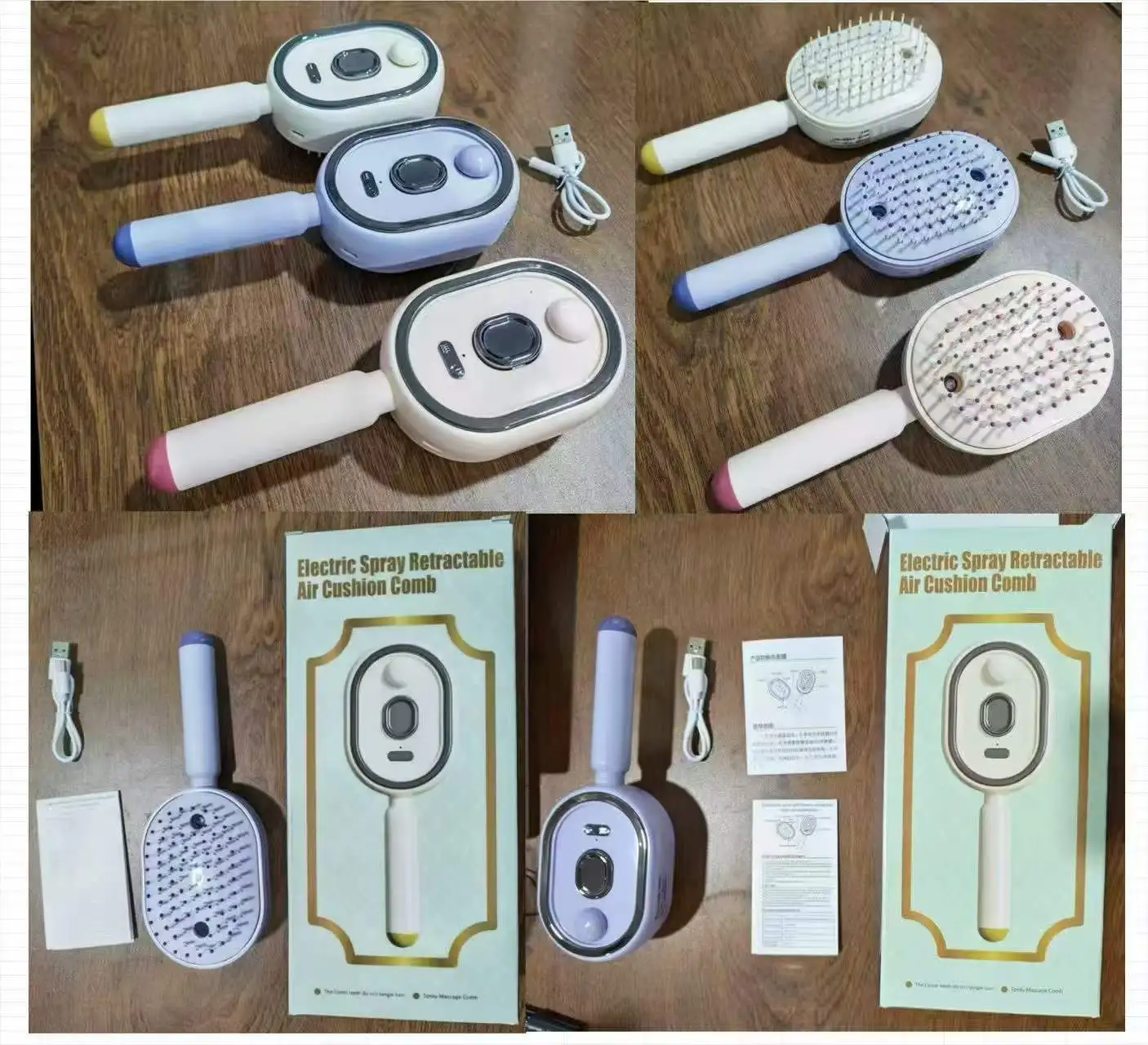 Electric Spray Airbag Massage Comb Essential Oil Atomized Hair Brush Anti-static Salon Fluffy Modeling Hair Care Tools
Electric Spray Airbag Massage Comb Essential Oil Atomized Hair Brush Anti-static Salon Fluffy Modeling Hair Care Tools