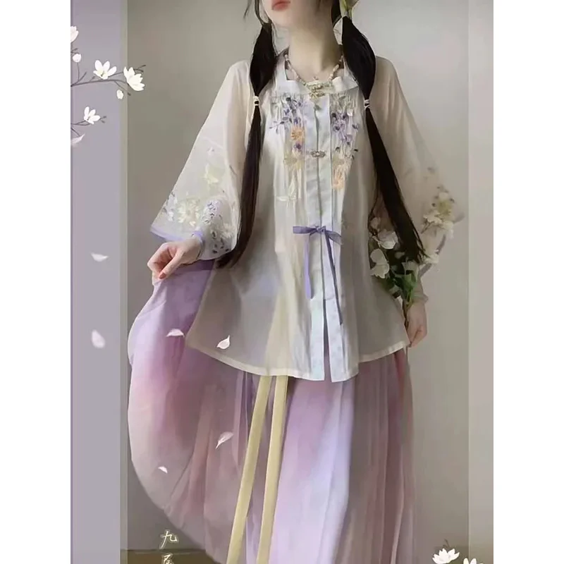 Large Size 5XL Hanfu Dress Women Chinese Song Dynasty Hanfu Carnival Cosplay Costume Purple Embroidery Hanfu Dress Plus Size
Large Size 5XL Hanfu Dress Women Chinese Song Dynasty Hanfu Carnival Cosplay Costume Purple Embroidery Hanfu Dress Plus Size