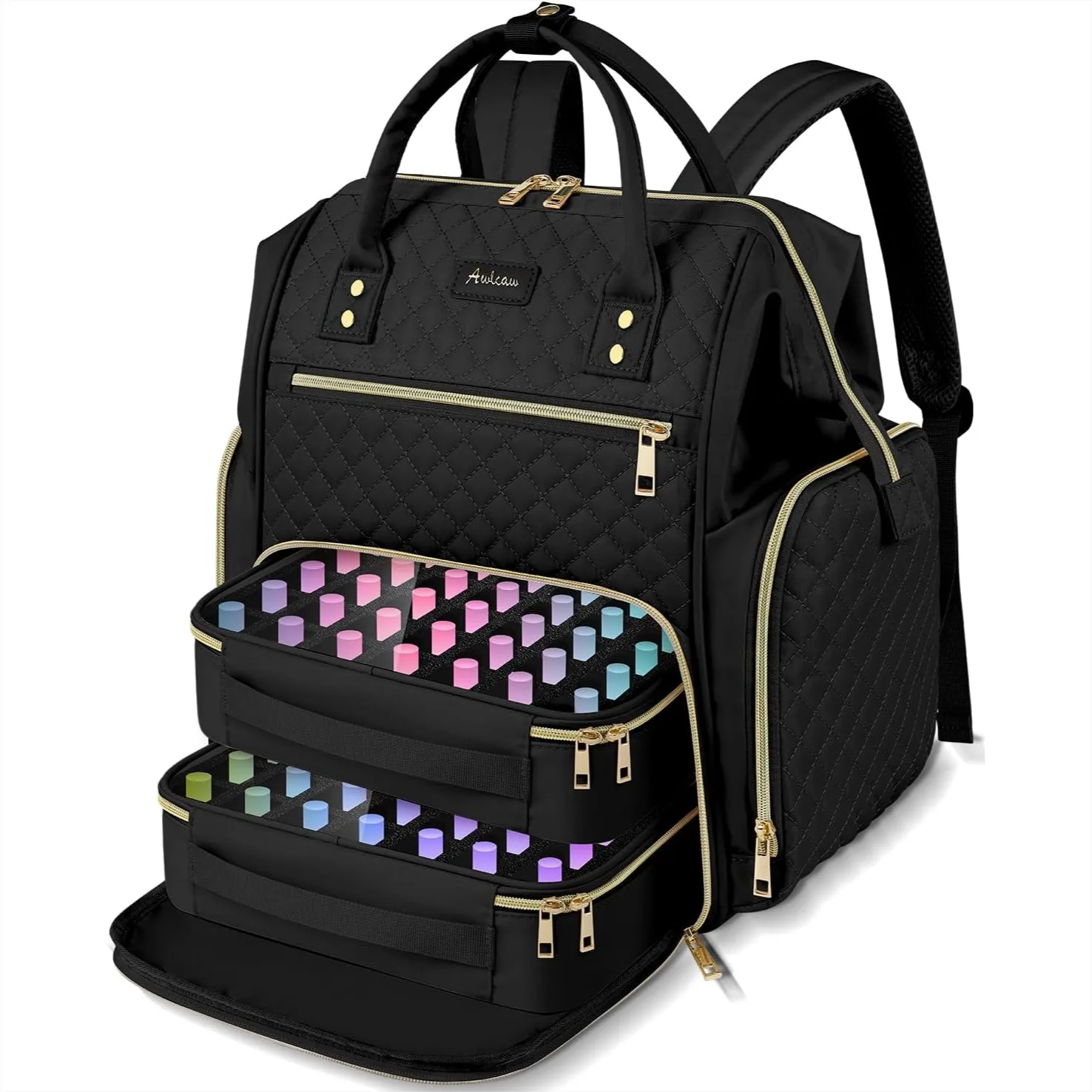 Large Nail Polish Organizer Bag Backpack Holds 70+ Bottles UV Nail Lamp, Nail Storage with Removable Pouches, Gift for
Large Nail Polish Organizer Bag Backpack Holds 70+ Bottles UV Nail Lamp, Nail Storage with Removable Pouches, Gift for