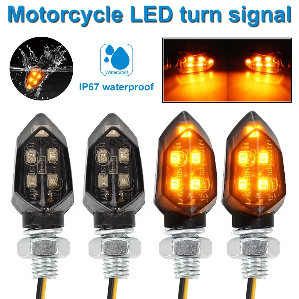 LED Motorcycle Turn Signal Light Waterproof Blinker Indicator Universal Motorbike Lampe Amber Blinker LED Indicators Light
LED Motorcycle Turn Signal Light Waterproof Blinker Indicator Universal Motorbike Lampe Amber Blinker LED Indicators Light