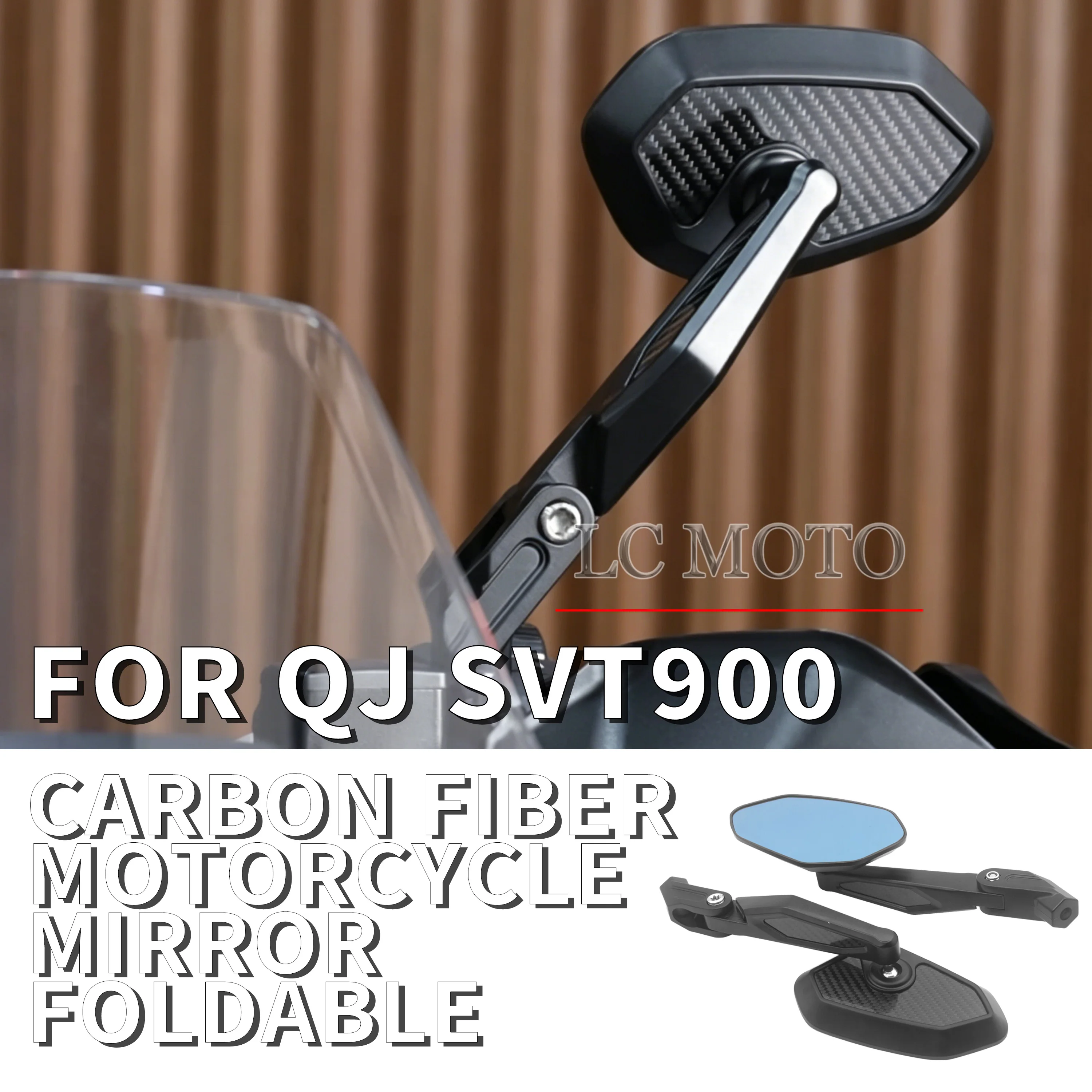 For QJMOTOR SVT900 MOTOrcycle Modification Carbon Fiber Foldable Rearview Mirror, Anti-fog, High-Definition Blue Light
For QJMOTOR SVT900 MOTOrcycle Modification Carbon Fiber Foldable Rearview Mirror, Anti-fog, High-Definition Blue Light