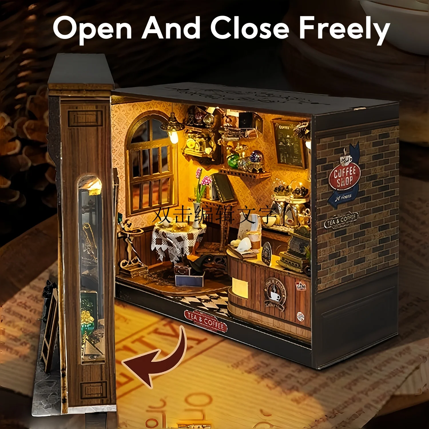 DIY Wooden Mysterious Cafe Casa Magic Retro Coffee Miniature Model Kits With Furniture LED Dollhouse for Friends Birthday Gifts
DIY Wooden Mysterious Cafe Casa Magic Retro Coffee Miniature Model Kits With Furniture LED Dollhouse for Friends Birthday Gifts