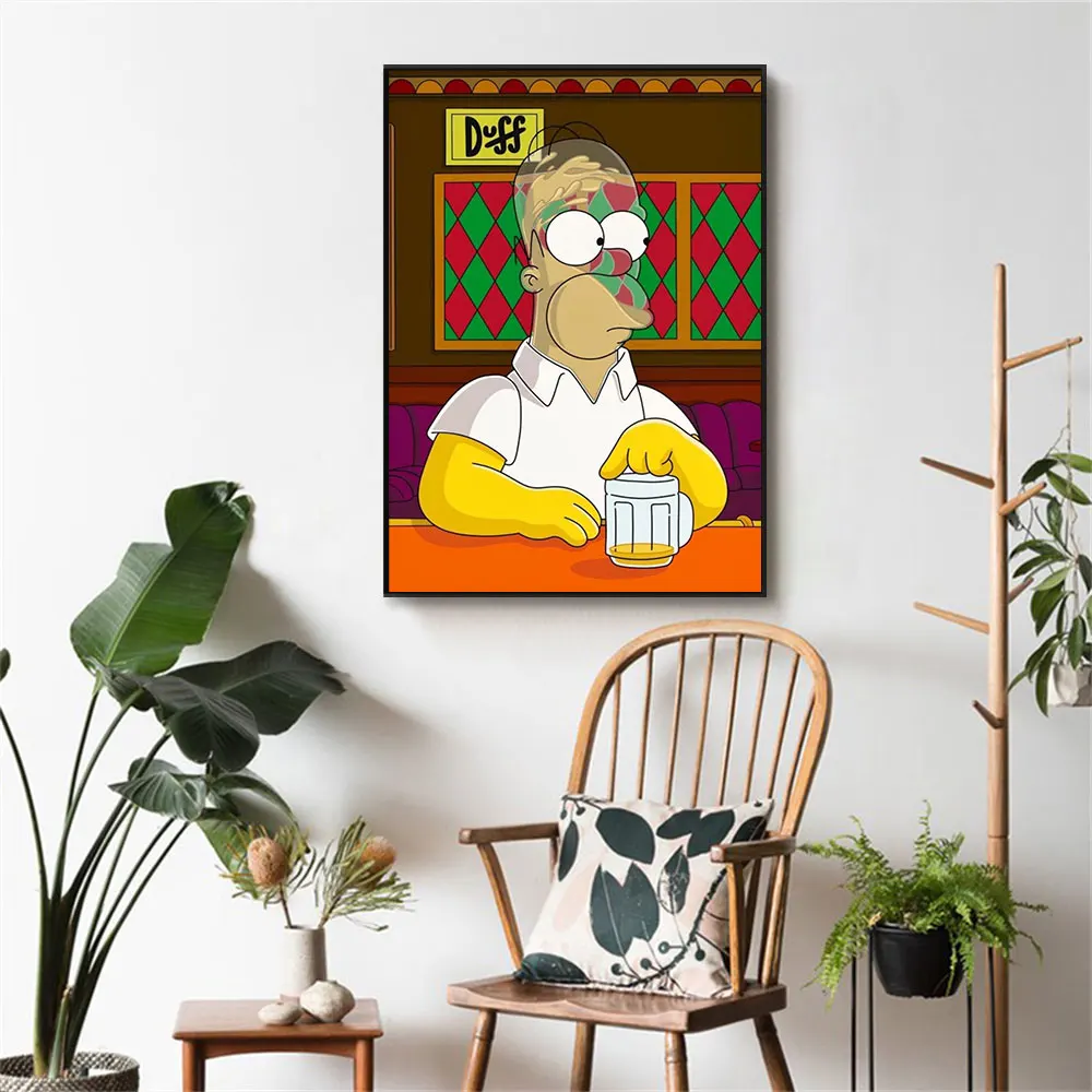Disney Homer Simpson Beer Head Canvas Painting Wall Decoration Gift Decor Home Decoration Picture For Living Room
Disney Homer Simpson Beer Head Canvas Painting Wall Decoration Gift Decor Home Decoration Picture For Living Room