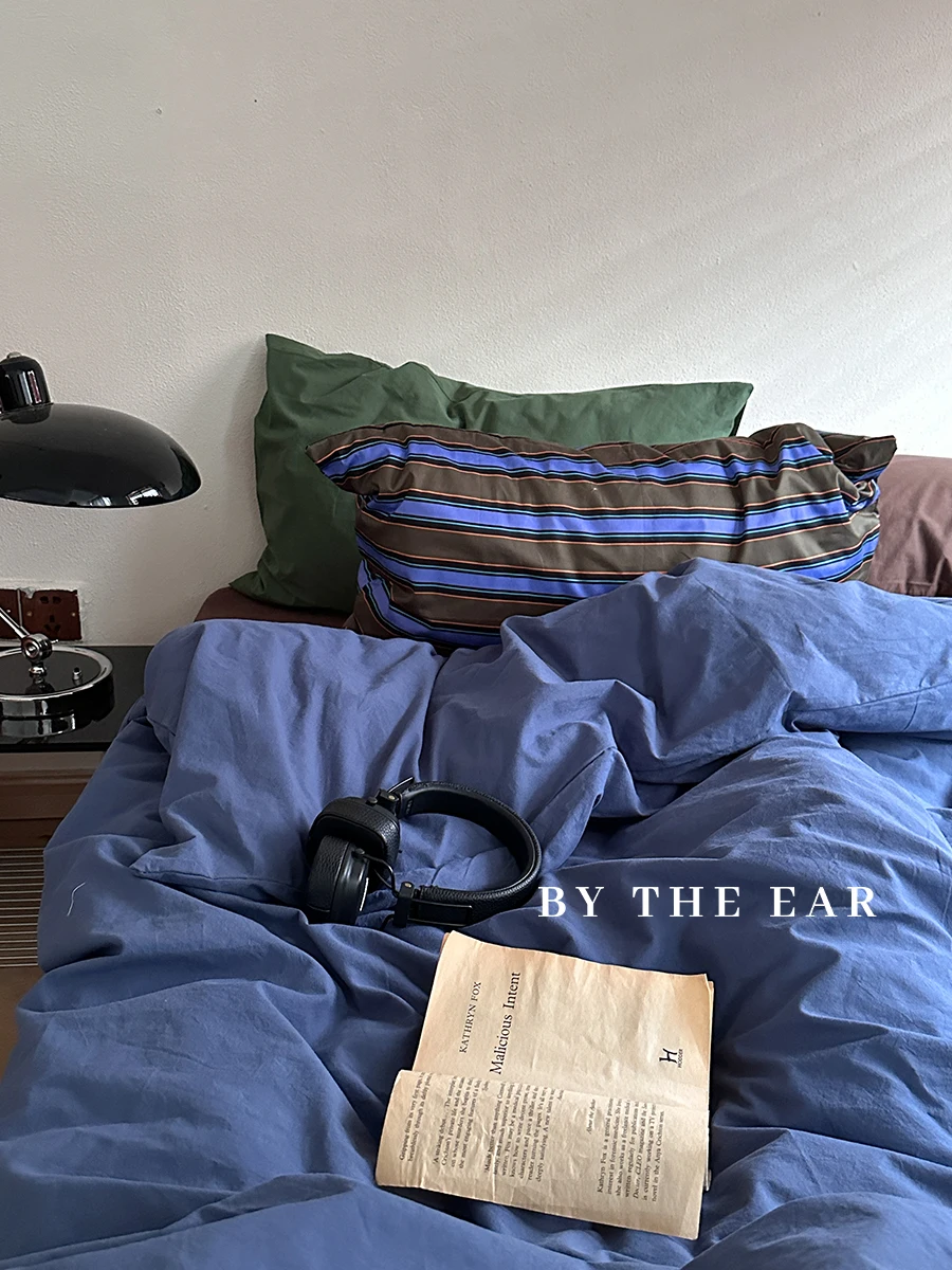 Retro Full Cotton Waed Cotton Mixed Sle Four-Piece Set Simple Pure Cotton Bedding Duvet Cover Bed Canopy Design Bedding
Retro Full Cotton Waed Cotton Mixed Sle Four-Piece Set Simple Pure Cotton Bedding Duvet Cover Bed Canopy Design Bedding