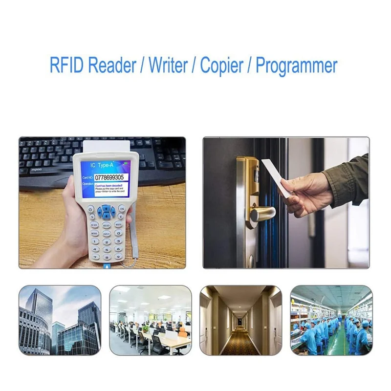 RFID NFC Copier Reader Writer 10 Frequency Programmer For ID IC Card/Keyfob And 13.56Mhz UID Key Access Control System Durable
RFID NFC Copier Reader Writer 10 Frequency Programmer For ID IC Card/Keyfob And 13.56Mhz UID Key Access Control System Durable