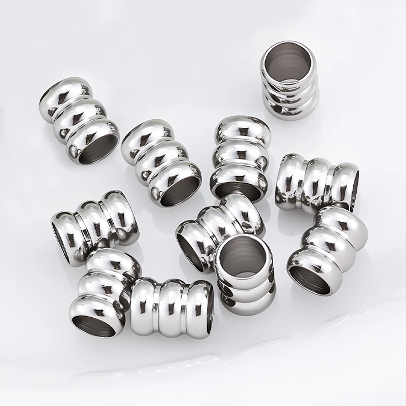 10Pcs Stainless Steel Charms Round Big Hole Loose Spacer Bead for Jewelry Making Materials DIY Bracelets Necklace Accessories
10Pcs Stainless Steel Charms Round Big Hole Loose Spacer Bead for Jewelry Making Materials DIY Bracelets Necklace Accessories