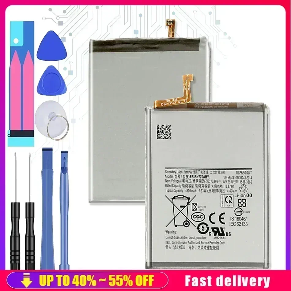 Аккумулятор EB-BN770ABY 4500 мАч для мобильного телефона Samsung Galaxy Note 10 Lite/Note 10 Lite/Note 10 Lite
Аккумулятор EB-BN770ABY 4500 мАч для мобильного телефона Samsung Galaxy Note 10 Lite/Note 10 Lite/Note 10 Lite