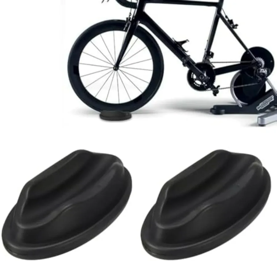 2 Pack Bike Trainer Front Wheel Riser Block Support Bike Trainer Front Wheel Leveling Block Pads for Indoor Riding Stationary B