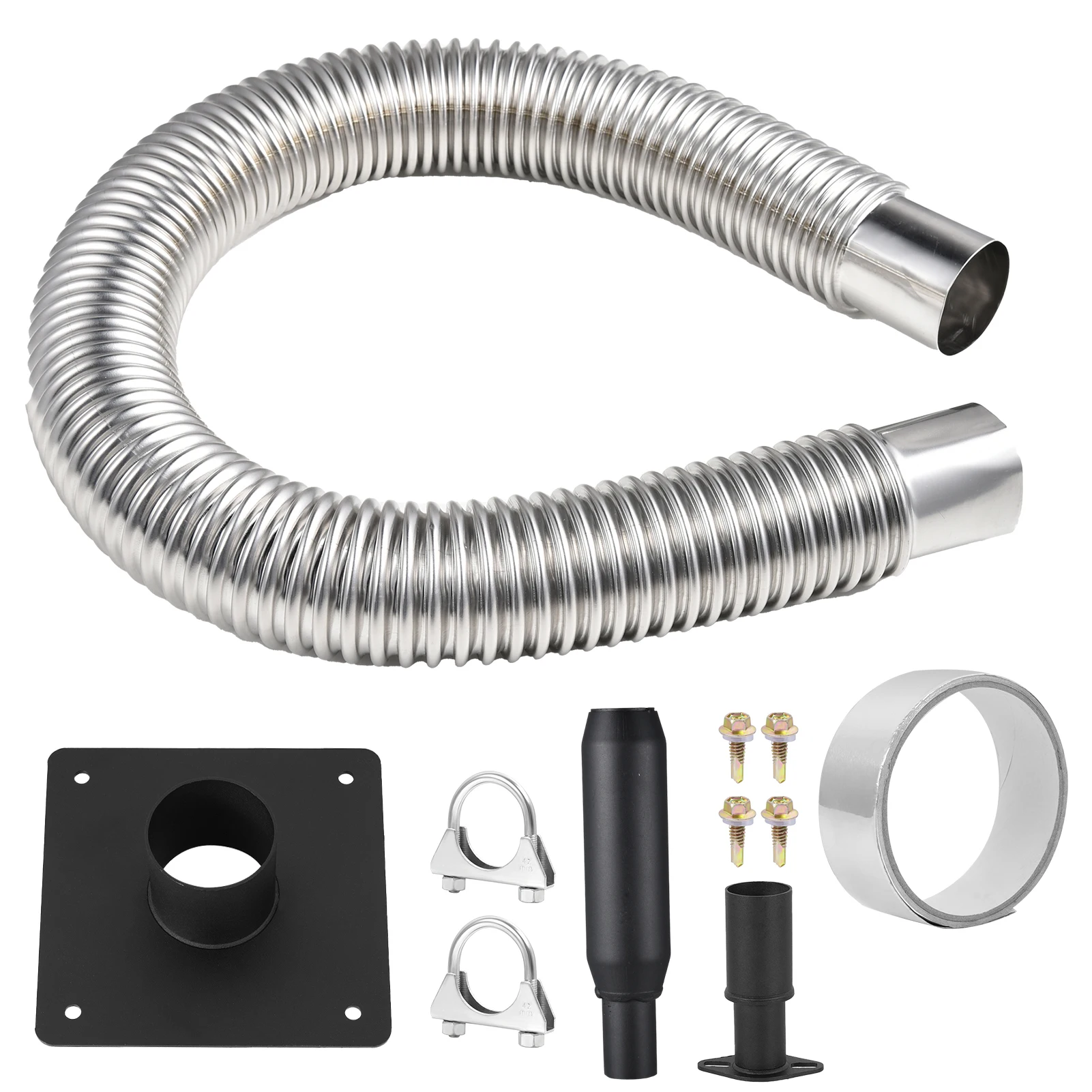 Universal Generator Exhaust Extension Silencer Kit with Insulated Through-Wall Mounting Plate, for H07552 WH03242 T07571 T07573
Universal Generator Exhaust Extension Silencer Kit with Insulated Through-Wall Mounting Plate, for H07552 WH03242 T07571 T07573