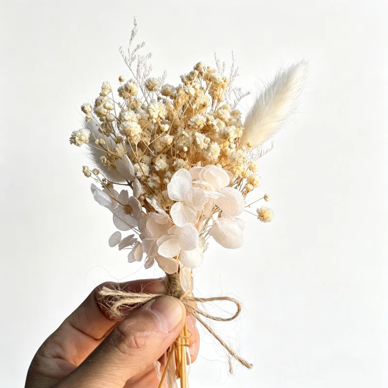 6PCS Mini Preserved Flower Bouquet Dried Real Flower for Groom Corsage, Wedding Boutonniere Pin, Mother's Day Small Floral Gift
6PCS Mini Preserved Flower Bouquet Dried Real Flower for Groom Corsage, Wedding Boutonniere Pin, Mother's Day Small Floral Gift