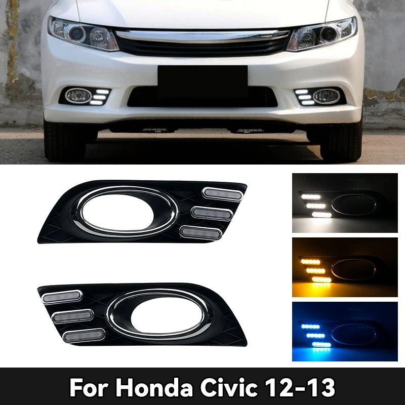 Car Special LED DRL Daytime Running Light Accessories with Fog Lamp Cover For Honda Civic 2012 2013 2014
Car Special LED DRL Daytime Running Light Accessories with Fog Lamp Cover For Honda Civic 2012 2013 2014