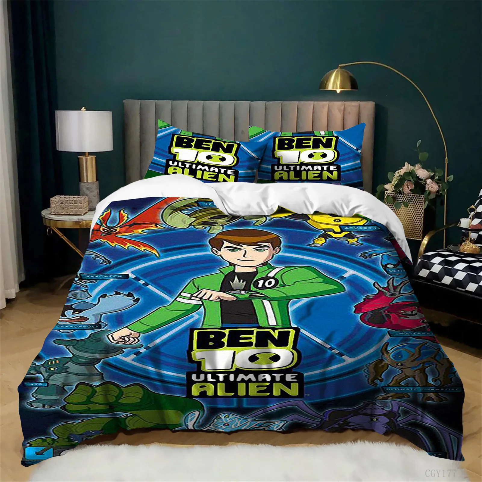 Комплект постельного белья Ben 10: легкий и мягкий комплект для спальни, удобный пододеяльник с 2 наволочками
Комплект постельного белья Ben 10: легкий и мягкий комплект для спальни, удобный пододеяльник с 2 наволочками