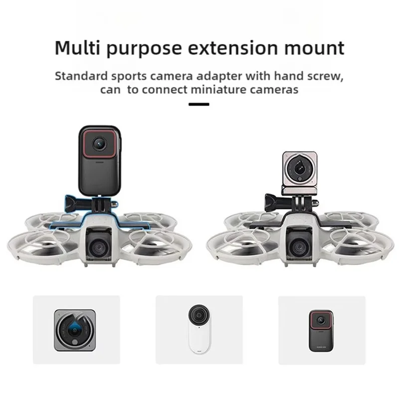 For DJI NEO Drone Top Extension Bracket For Insta360 GO 3/GO3S Camera Fixing Support Holder Base Adapter
For DJI NEO Drone Top Extension Bracket For Insta360 GO 3/GO3S Camera Fixing Support Holder Base Adapter