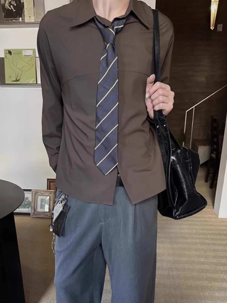 Мужские брюки Long Sve irt Cleanfit lectual Sle Spring Faion High Sensation Loose Fit irt в американском стиле ретро
Мужские брюки Long Sve irt Cleanfit lectual Sle Spring Faion High Sensation Loose Fit irt в американском стиле ретро