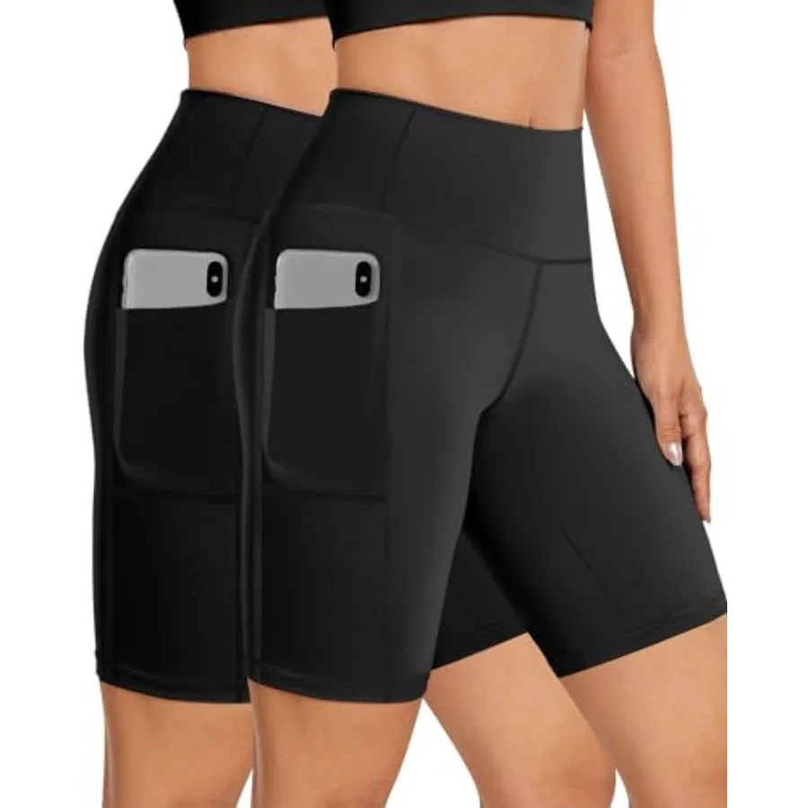2 Pack High Waisted Biker Shorts Women Tummy Control with Pocket 8" Yoga Running Workout Spandex Compression Shorts
2 Pack High Waisted Biker Shorts Women Tummy Control with Pocket 8" Yoga Running Workout Spandex Compression Shorts