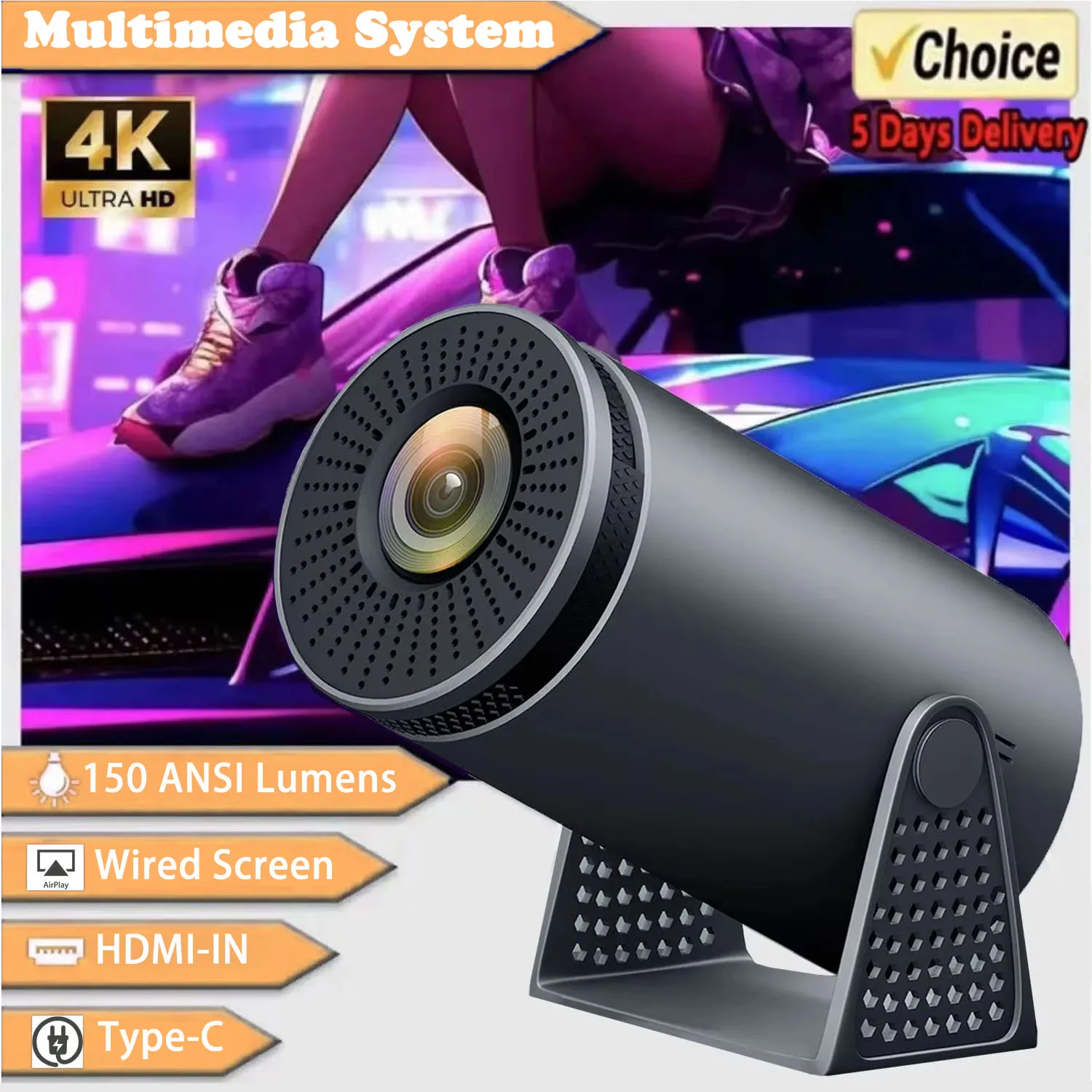 Projector H300 4K Android 11 Dual Wifi6 120ANSI RK3326 Quad Core BT5.0 1280*720P Home Cinema Portable Outdoor Projetor
Projector H300 4K Android 11 Dual Wifi6 120ANSI RK3326 Quad Core BT5.0 1280*720P Home Cinema Portable Outdoor Projetor
