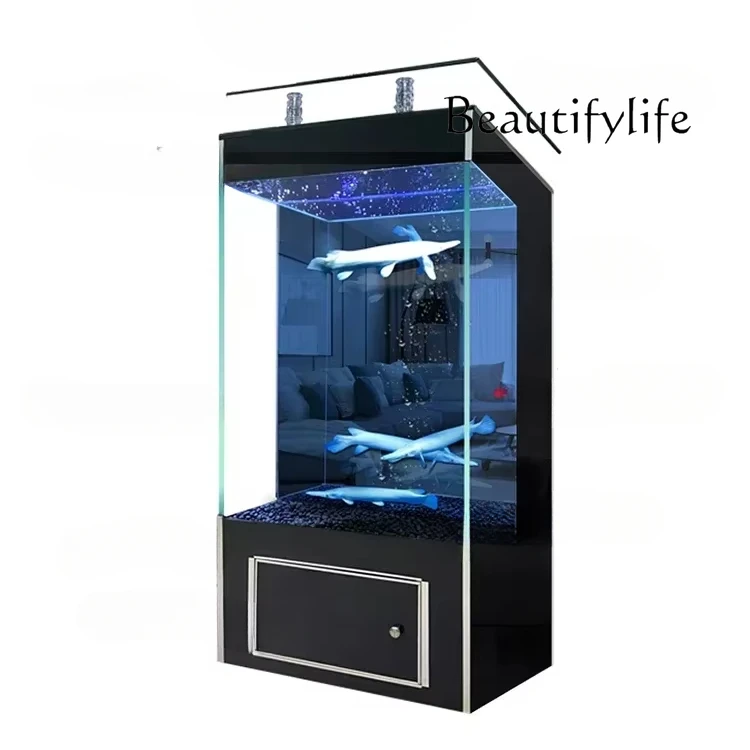 TV Cabinet Fish Tank Living Room Change Water Super White Glass Aquarium Home Floor Landscape
TV Cabinet Fish Tank Living Room Change Water Super White Glass Aquarium Home Floor Landscape