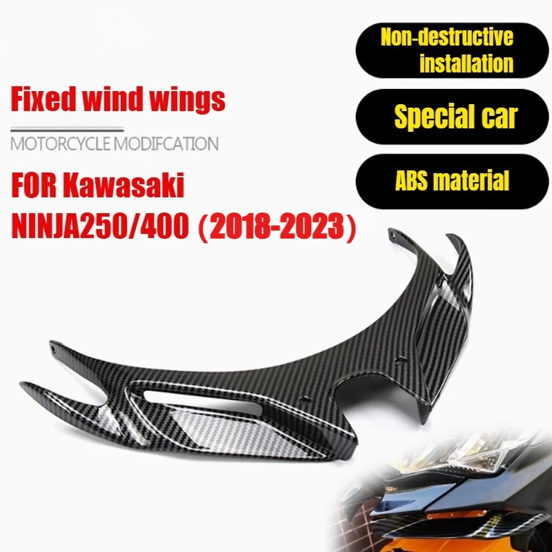 For Ninja 400 Front Wing for Ninja250 NINJA400 2018-2023 Wing Fairing Aerodynamic Winglets Mouth Shell Cover Protection Guards
For Ninja 400 Front Wing for Ninja250 NINJA400 2018-2023 Wing Fairing Aerodynamic Winglets Mouth Shell Cover Protection Guards