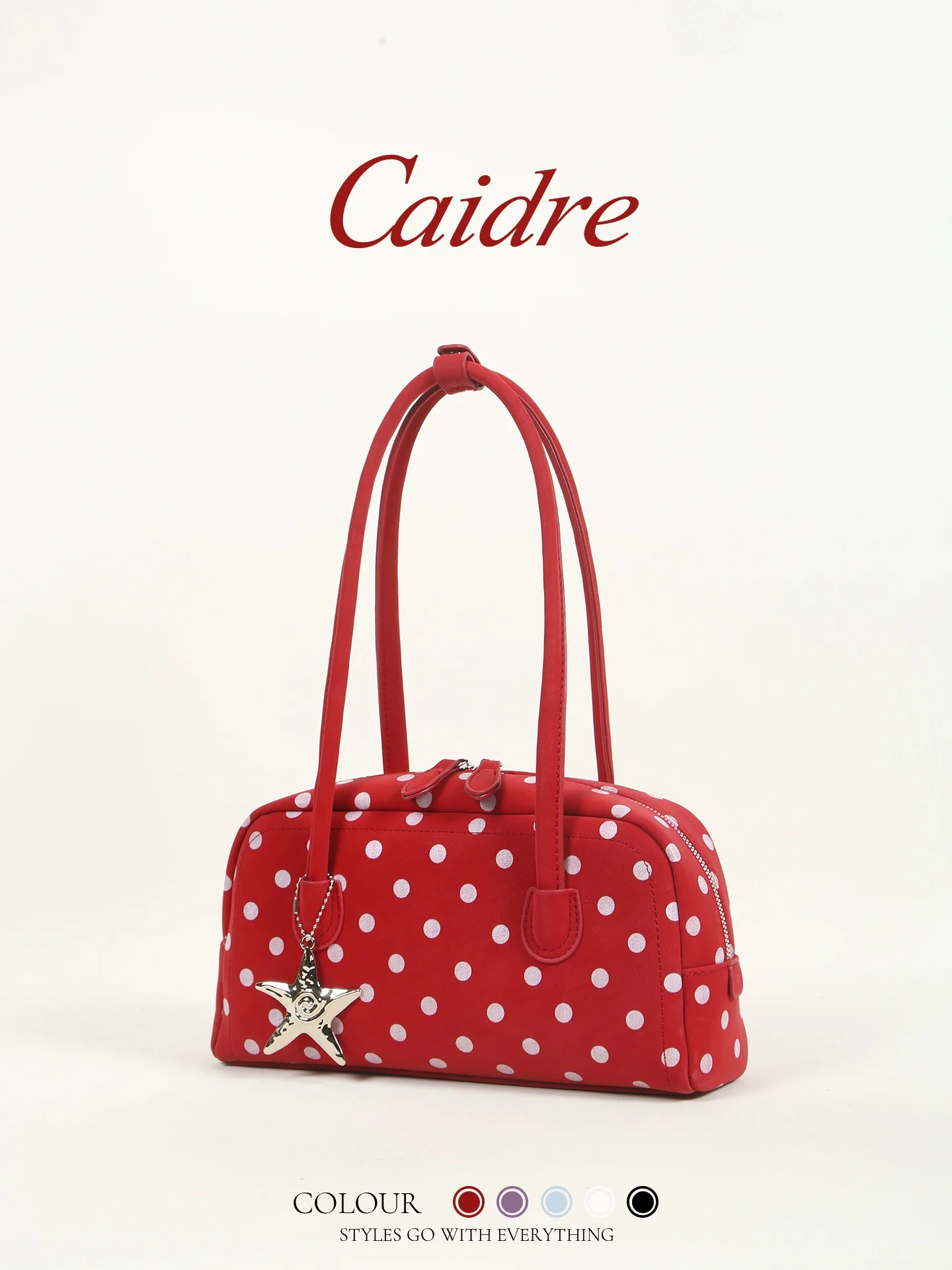 Caidre Red Star Polka Dot Underarm Bag Commuter Handbag Women's Birthday Gift Single Shoulder Bag Korean Style Pure Color
Caidre Red Star Polka Dot Underarm Bag Commuter Handbag Women's Birthday Gift Single Shoulder Bag Korean Style Pure Color