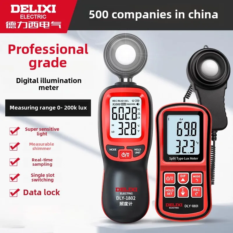 Digital Lux Meter with High Precision Light Measurement for Luminous Flux Testing in Brightness
Digital Lux Meter with High Precision Light Measurement for Luminous Flux Testing in Brightness