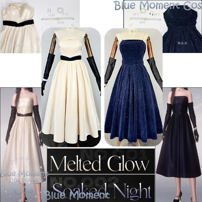 Miss Hunter Love And Deepspace Cosplay Costume Melted Glow Soaked Night Dress Women Sylus Rafayel Halloween Outfit Customized
Miss Hunter Love And Deepspace Cosplay Costume Melted Glow Soaked Night Dress Women Sylus Rafayel Halloween Outfit Customized